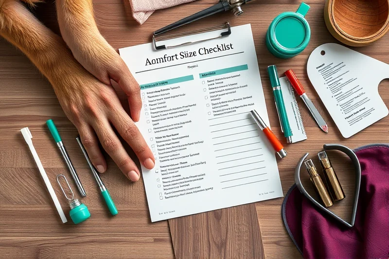 aging dog comfort size checklist — Aging Dog Comfort Size Checklist (the finished result)