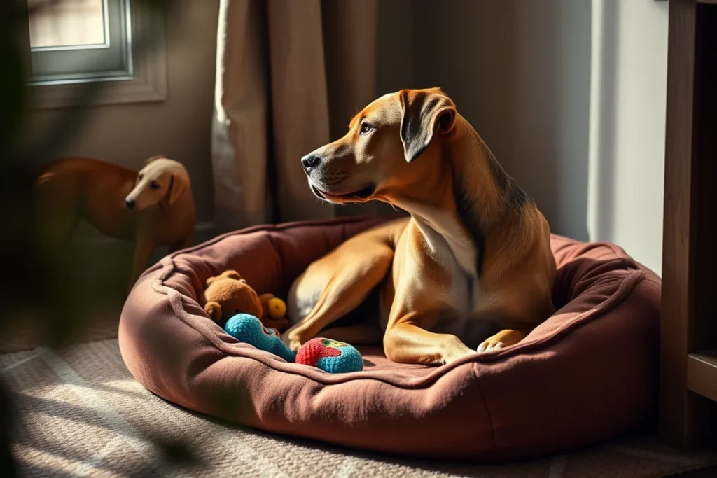 Aging Dog Comfort Training Behavior For Small Spaces